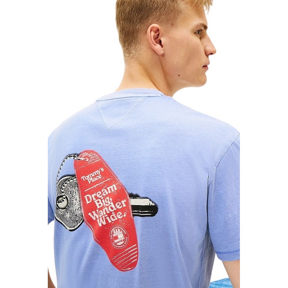 TOMMY JEANS RLX OUTDOOR T-SHIRT ΜΠΛΟΥΖΑ ΑΝΔΡΙΚΗ BLUE