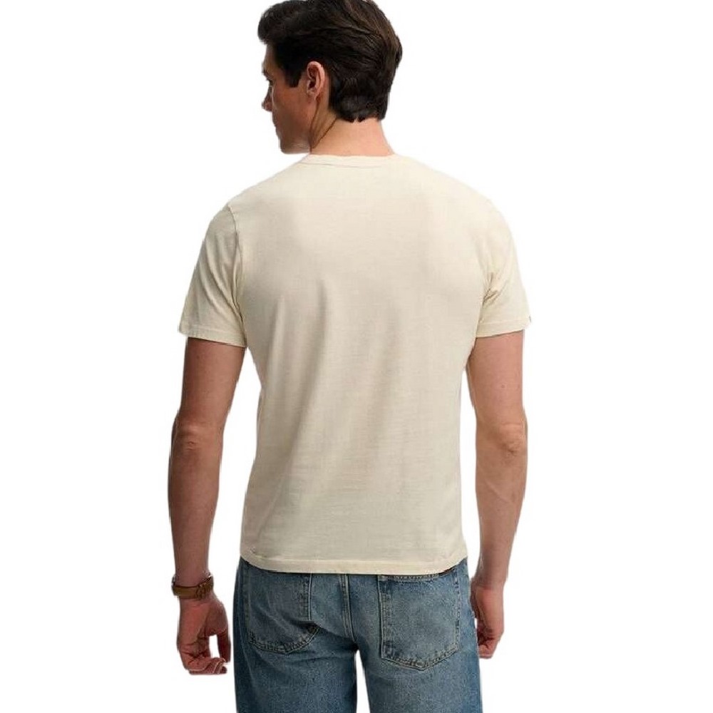 SUPERDRY D1 OVIN CLASSIC ESSENTIAL T-SHIRT ΜΠΛΟΥΖΑ ΑΝΔΡΙΚΗ BEIGE