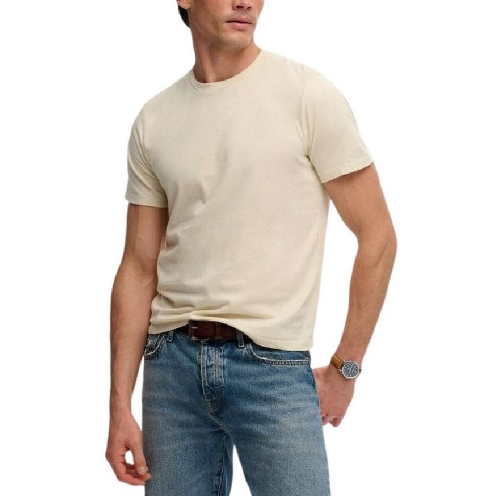 SUPERDRY D1 OVIN CLASSIC ESSENTIAL T-SHIRT ΜΠΛΟΥΖΑ ΑΝΔΡΙΚΗ BEIGE