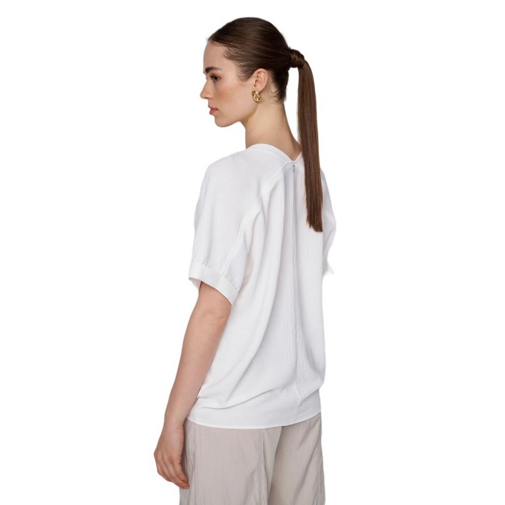 ALE ΜΠΛΟΥΖΑ ΜΕ V-NECK ΓΥΝΑΙΚΕΙΑ WHITE