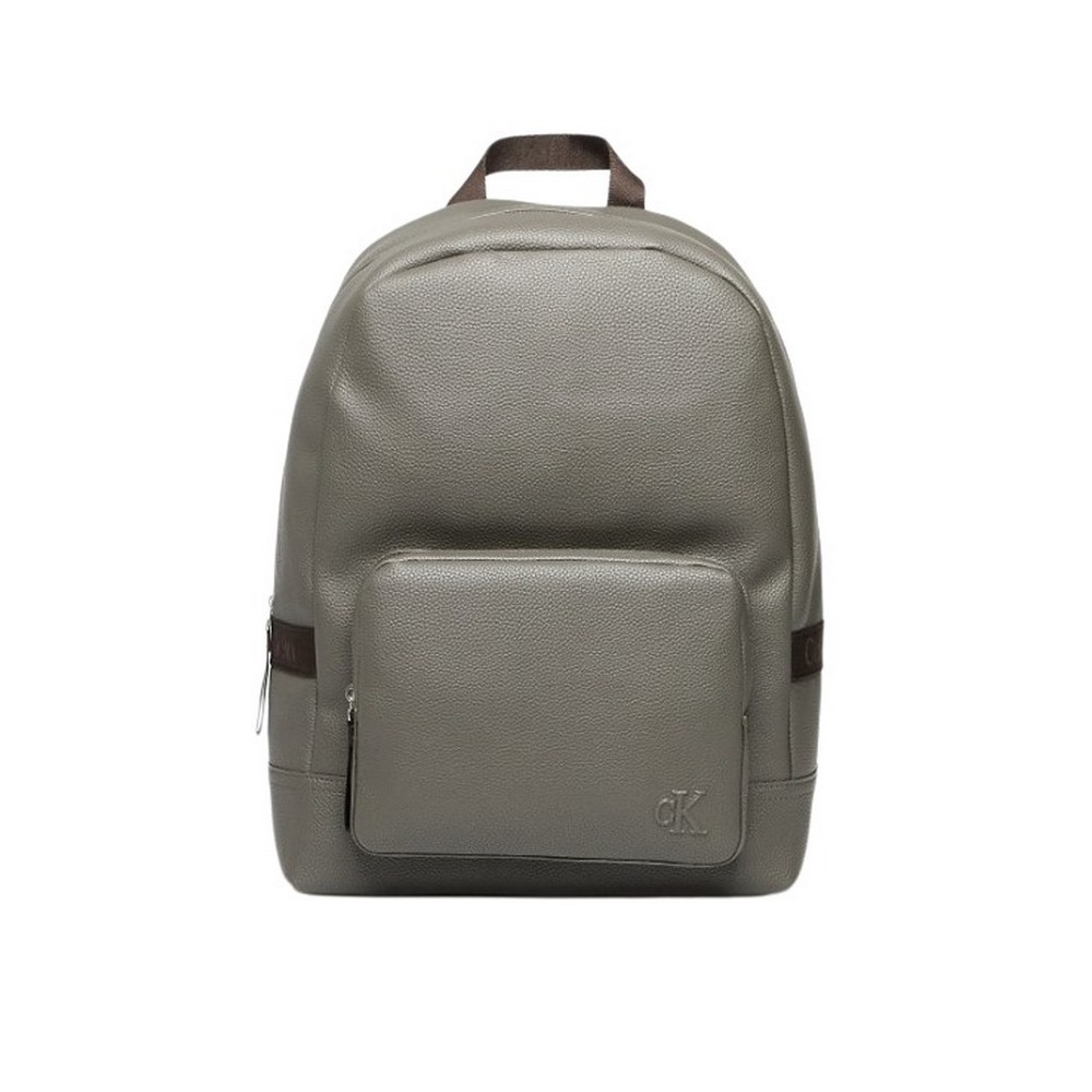 CALVIN KLEIN YNG INTERESTING PU ROUND BP 43 ΤΣΑΝΤΑ ΑΝΔΡΙΚΗ KHAKI