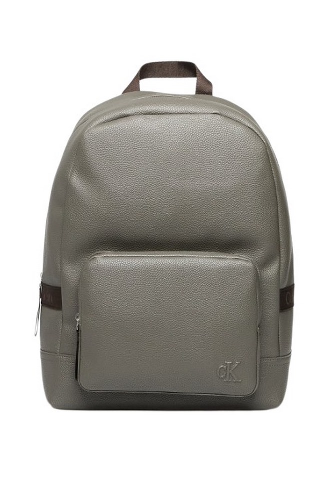 CALVIN KLEIN YNG INTERESTING PU ROUND BP 43 ΤΣΑΝΤΑ ΑΝΔΡΙΚΗ KHAKI