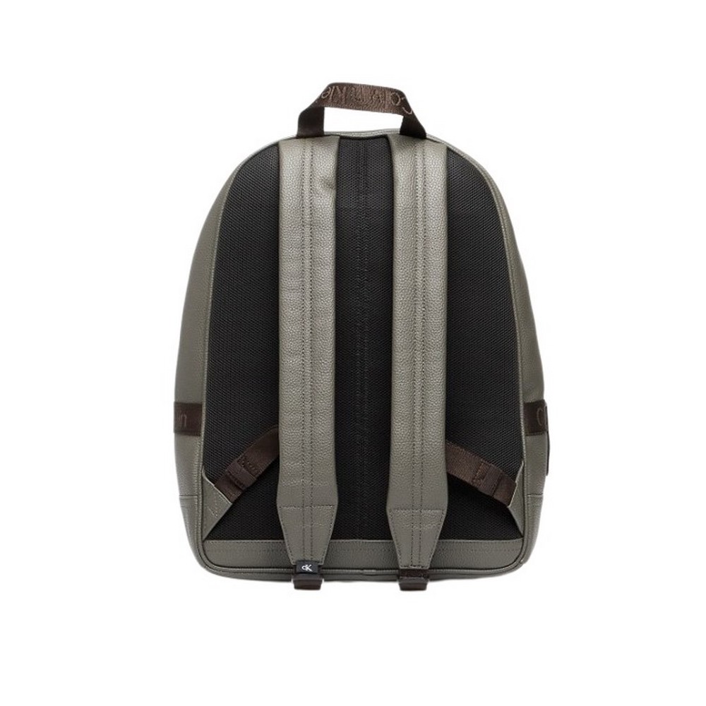 CALVIN KLEIN YNG INTERESTING PU ROUND BP 43 ΤΣΑΝΤΑ ΑΝΔΡΙΚΗ KHAKI