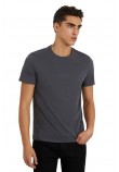 GUESS AIDY CN SS TEE T-SHIRT ΜΠΛΟΥΖΑ ΑΝΔΡΙΚΗ GREY