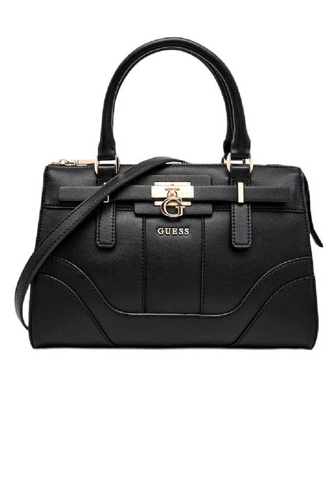 GUESS GREYSON II SMALL SATCHEL ΤΣΑΝΤΑ ΓΥΝΑΙΚΕΙΑ BLACK