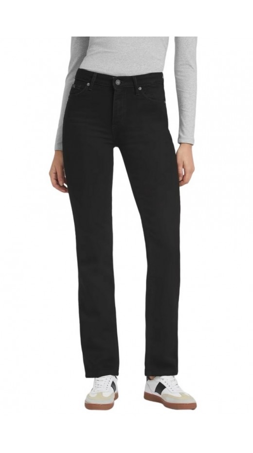 GUESS JEANS G08 MID RISE STRA ΠΑΝΤΕΛΟΝΙ ΓΥΝΑΙΚΕΙΟ BLACK