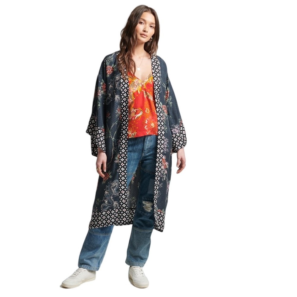 ΦΟΡΕΜΑ VINTAGE MAXI WRAP KIMONO ΓΥΝΑΙΚΕΙΟ SUPERDRY NAVY