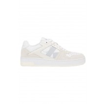 CALVIN KLEIN BASKET CUPSOLE LACEUP MIX LTH WN ΠΑΠΟΥΤΣΙ ΓΥΝΑΙΚΕΙΟ WHITE