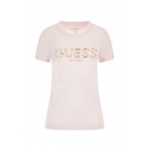 GUESS BOLD LOGO T-SHIRT ΜΠΛΟΥΖΑ ΓΥΝΑΙΚΕΙΑ PINK