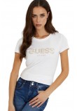 GUESS BOLD LOGO T-SHIRT ΜΠΛΟΥΖΑ ΓΥΝΑΙΚΕΙΑ WHITE