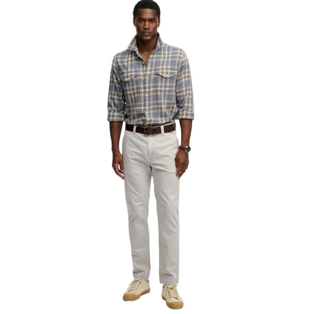 SUPERDRY D1 OVIN UTILITY CHINO ΠΑΝΤΕΛΟΝΙ ΑΝΔΡΙΚΟ GREY