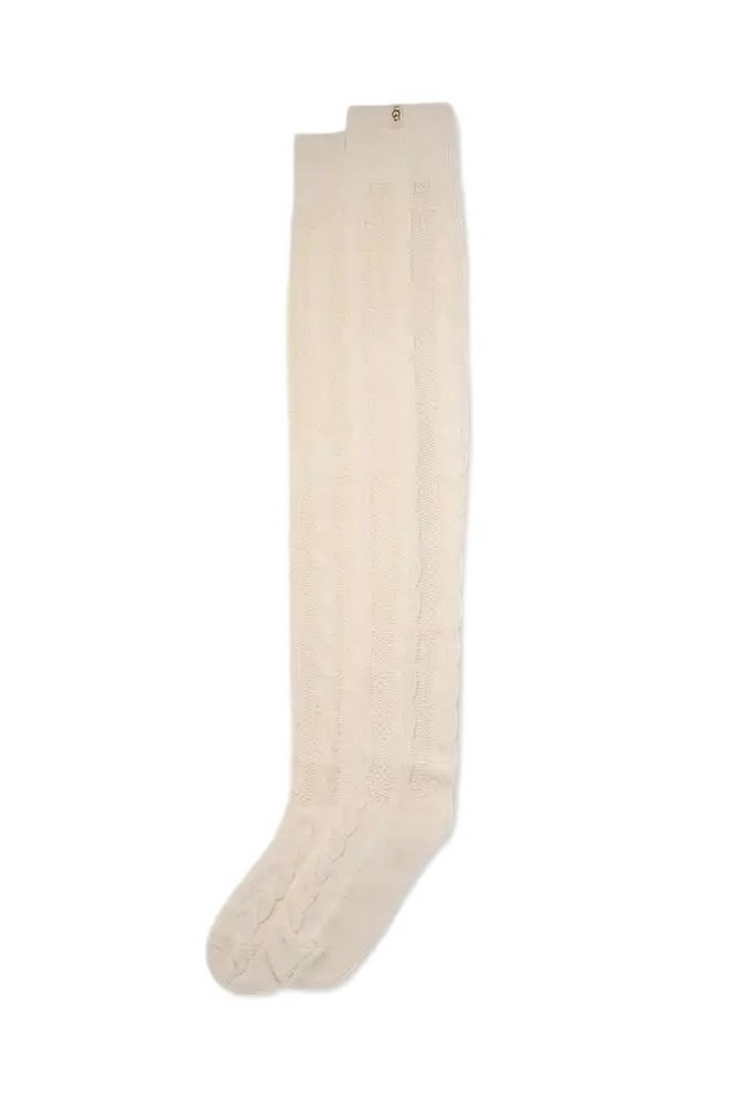 UGG ZANIKA THIGH HIGH CABLE 1171626 ΚΑΛΤΣΑ ΨΗΛΗ ΓΥΝΑΙΚΕΙΑ ECRU
