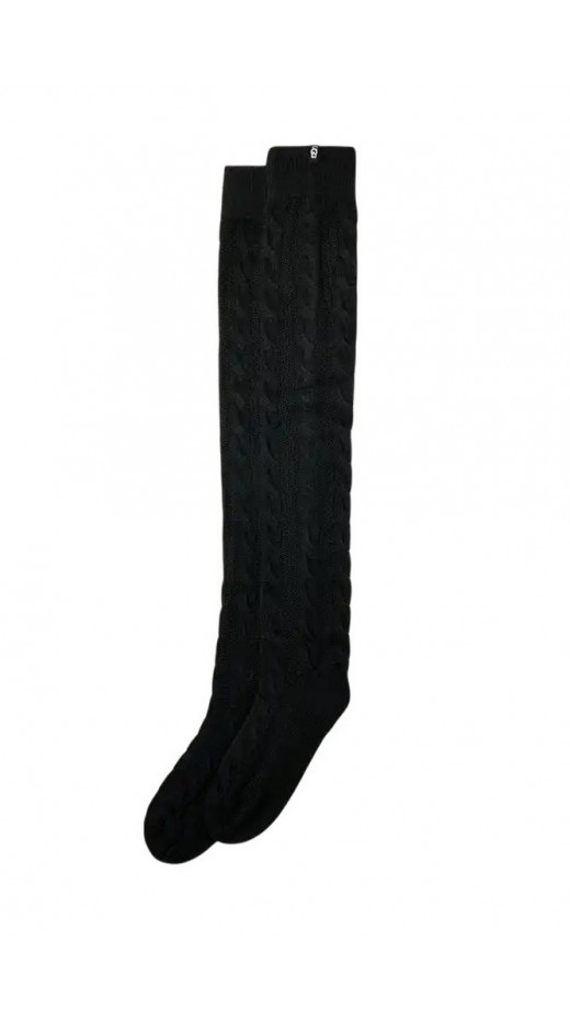 UGG ZANIKA THIGH HIGH CABLE 1171626 ΚΑΛΤΣΑ ΨΗΛΗ ΓΥΝΑΙΚΕΙΑ BLACK