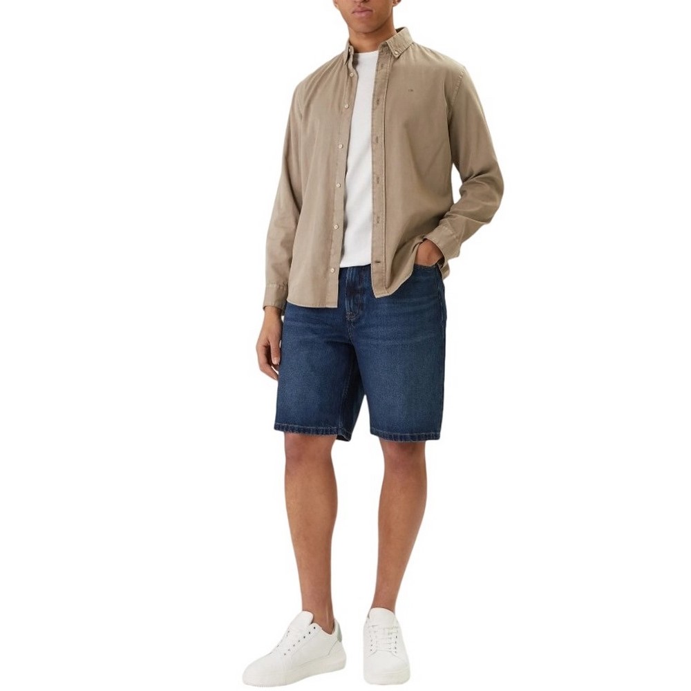 CALVIN KLEIN JEANS 90S SHORT OIL SLICK ΒΕΡΜΟΥΔΑ ΑΝΔΡΙΚΗ BLUΕ DENIM