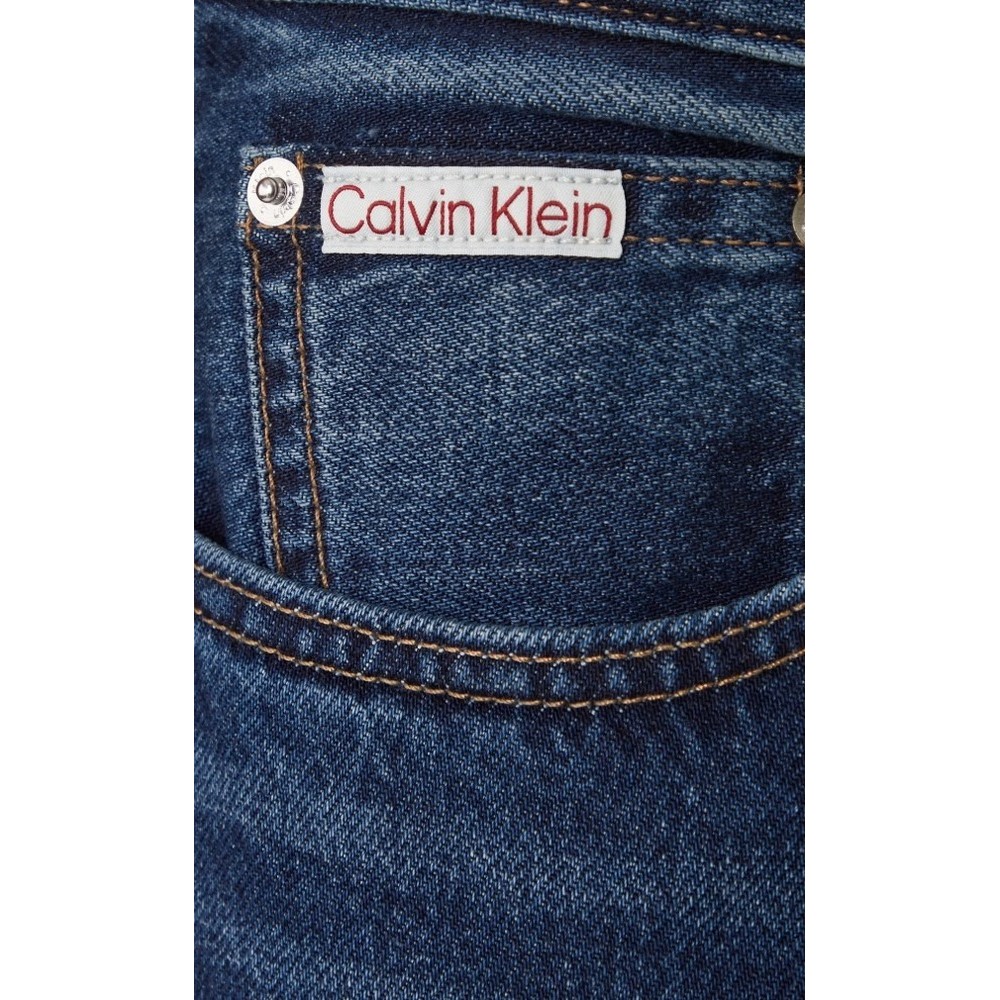 CALVIN KLEIN JEANS 90S SHORT OIL SLICK ΒΕΡΜΟΥΔΑ ΑΝΔΡΙΚΗ BLUΕ DENIM