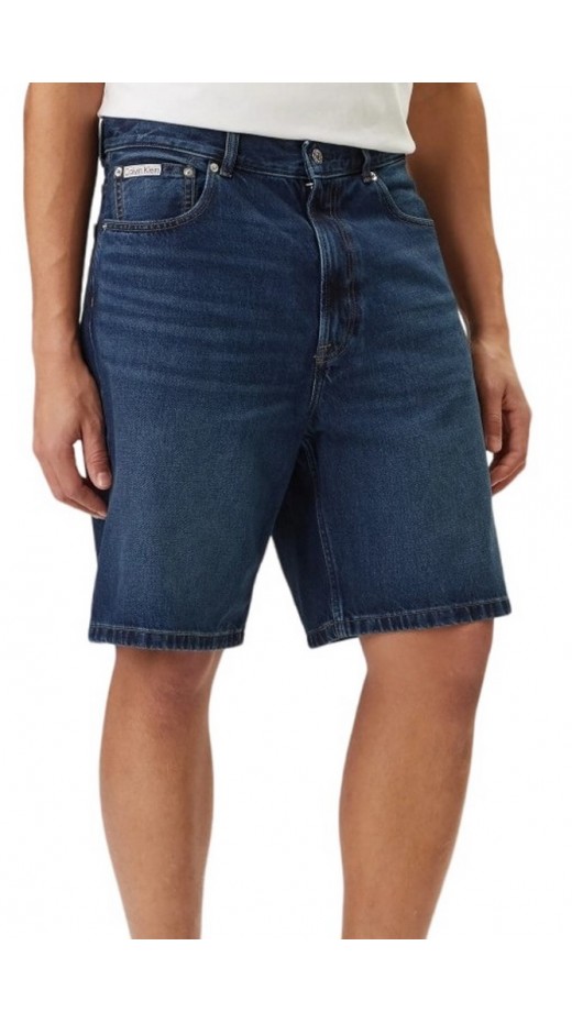 CALVIN KLEIN JEANS 90S SHORT OIL SLICK ΒΕΡΜΟΥΔΑ ΑΝΔΡΙΚΗ BLUΕ DENIM