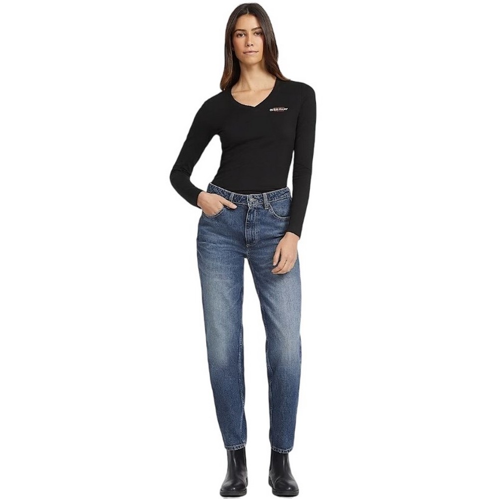 GUESS JEANS SLIM MINI AMERICAN TRADICION ΜΠΛΟΥΖΑ ΓΥΝΑΙΚΕΙΑ BLACK