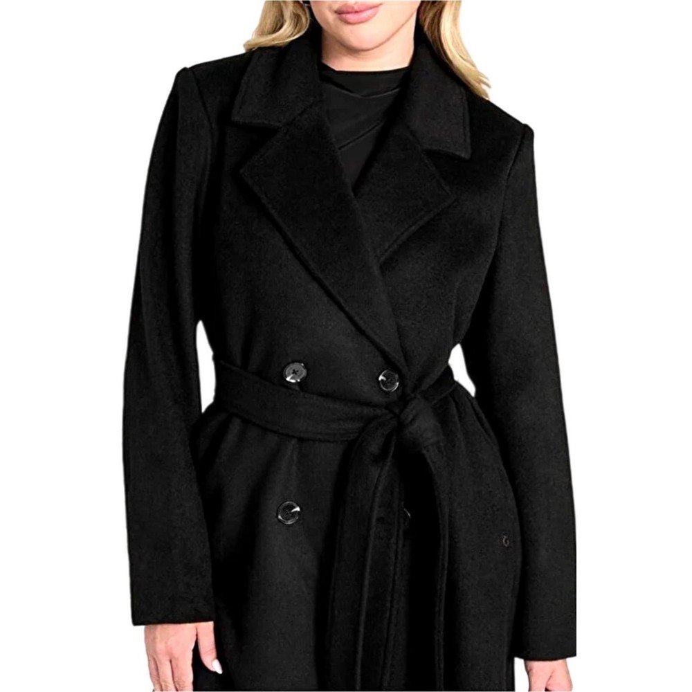 GUESS LORENZA LONG COAT ΠΑΛΤΟ ΓΥΝΑΙΚΕΙΟ BLACK