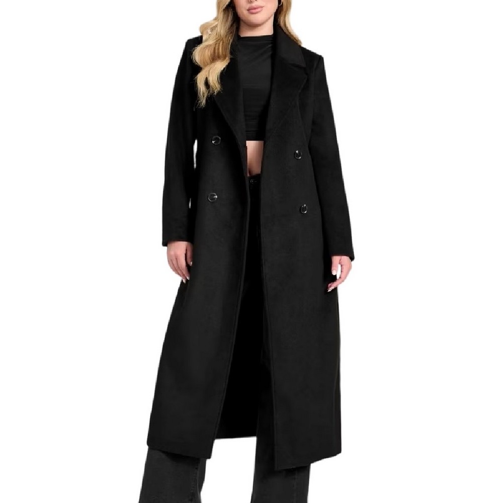 GUESS LORENZA LONG COAT ΠΑΛΤΟ ΓΥΝΑΙΚΕΙΟ BLACK