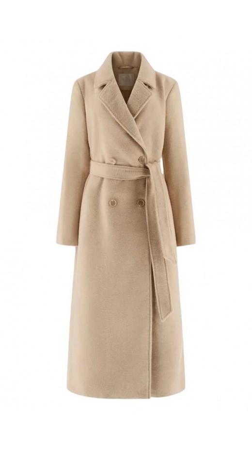 GUESS LORENZA LONG COAT ΠΑΛΤΟ ΓΥΝΑΙΚΕΙΟ BEIGE