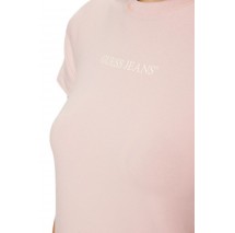 GUESS JEANS CN SLIM LOGO PRINT TEE T-SHIRT ΜΠΛΟΥΖΑ ΓΥΝΑΙΚΕΙΑ PINK