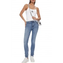 CALVIN KLEIN JEANS MONOLOGO STRAPPY TANK TOP ΤΟΠ ΓΥΝΑΙΚΕΙΟ BRIGHT WHITE