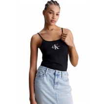 CALVIN KLEIN JEANS MONOLOGO STRAPPY TANK TOP ΤΟΠ ΓΥΝΑΙΚΕΙΟ BLACK