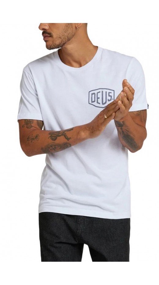DEUS BIARRITZ ADDRESS T-SHIRT ΜΠΛΟΥΖΑ ΑΝΔΡΙΚΗ WHITE