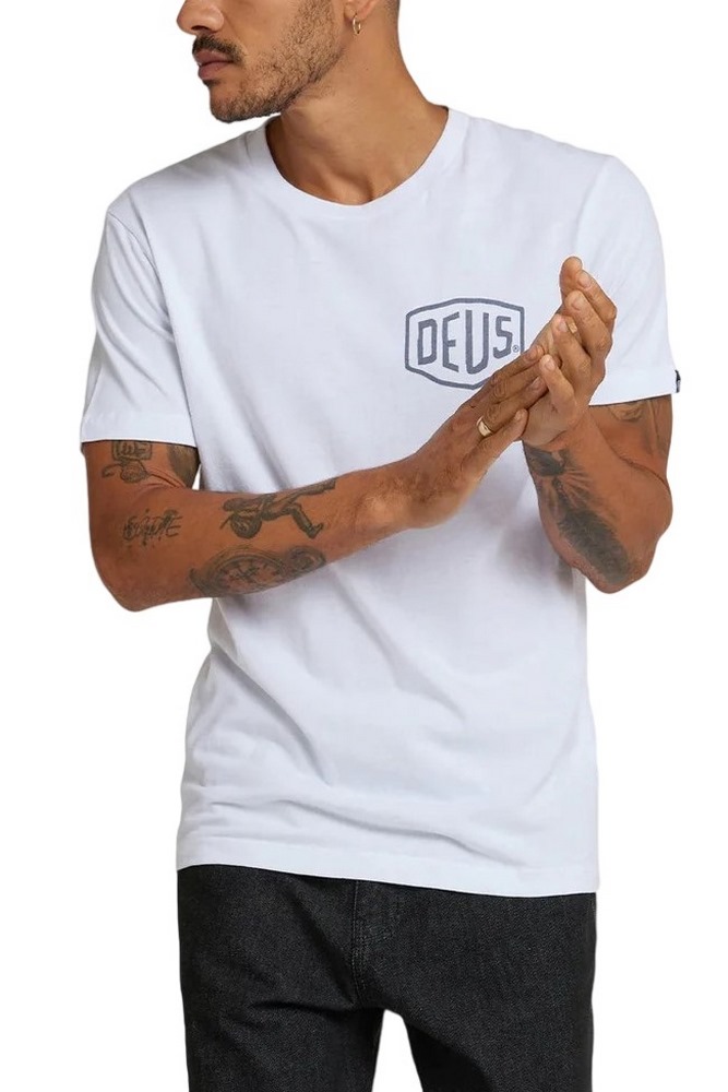 DEUS BIARRITZ ADDRESS T-SHIRT ΜΠΛΟΥΖΑ ΑΝΔΡΙΚΗ WHITE