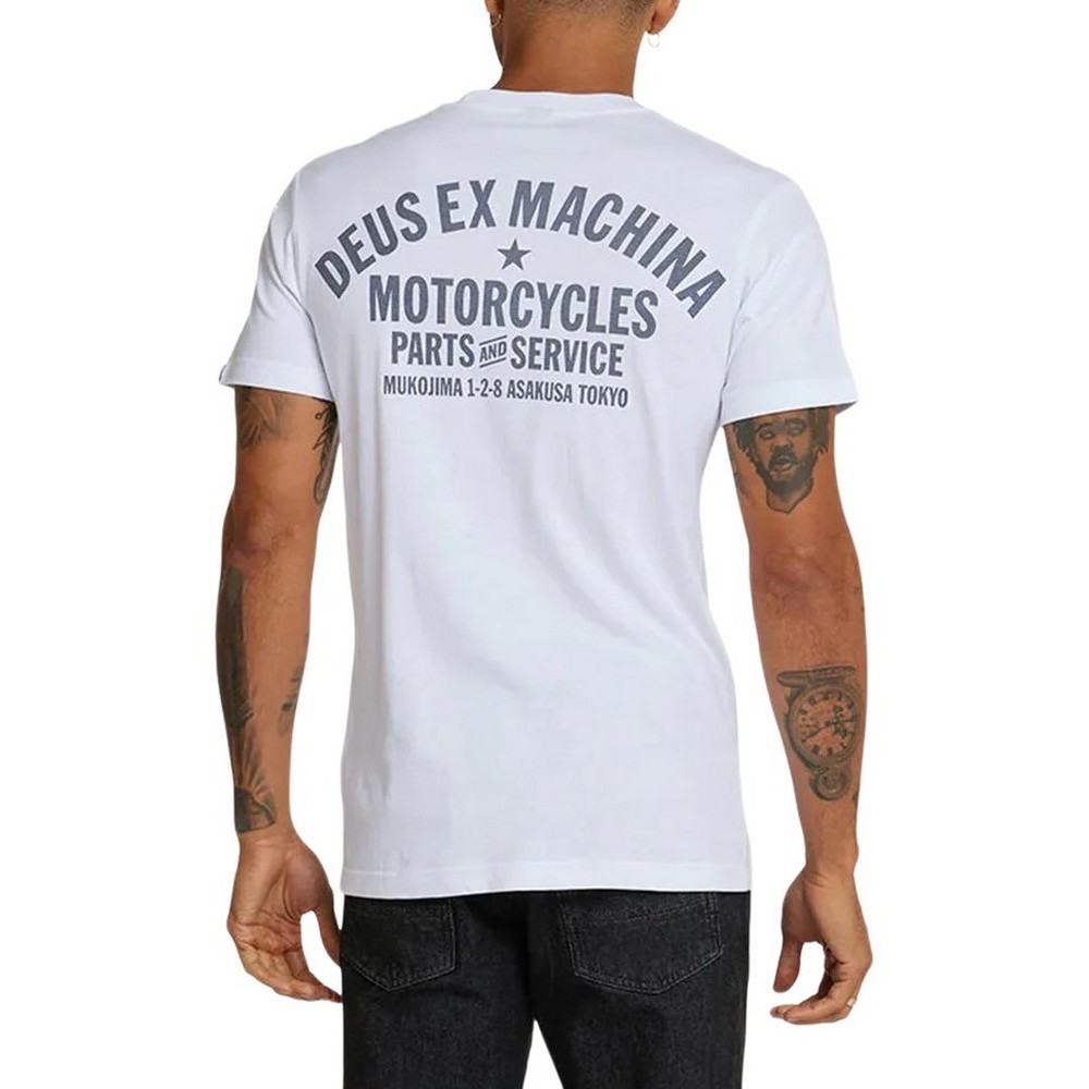 DEUS BIARRITZ ADDRESS T-SHIRT ΜΠΛΟΥΖΑ ΑΝΔΡΙΚΗ WHITE