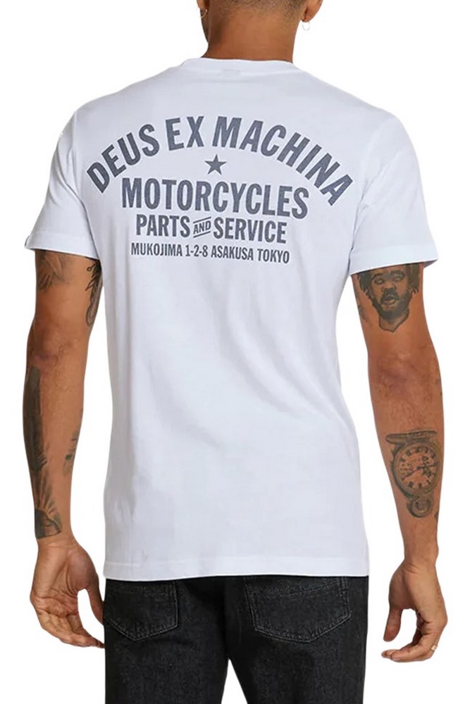 DEUS BIARRITZ ADDRESS T-SHIRT ΜΠΛΟΥΖΑ ΑΝΔΡΙΚΗ WHITE