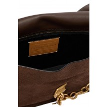 TOMMY HILFIGER CREST LEATHER SHOUL BAG SUE MONO ΤΣΑΝΤΑ ΓΥΝΑΙΚΕΙΑ BROWN
