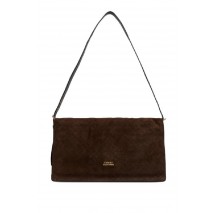 TOMMY HILFIGER CREST LEATHER SHOUL BAG SUE MONO ΤΣΑΝΤΑ ΓΥΝΑΙΚΕΙΑ BROWN