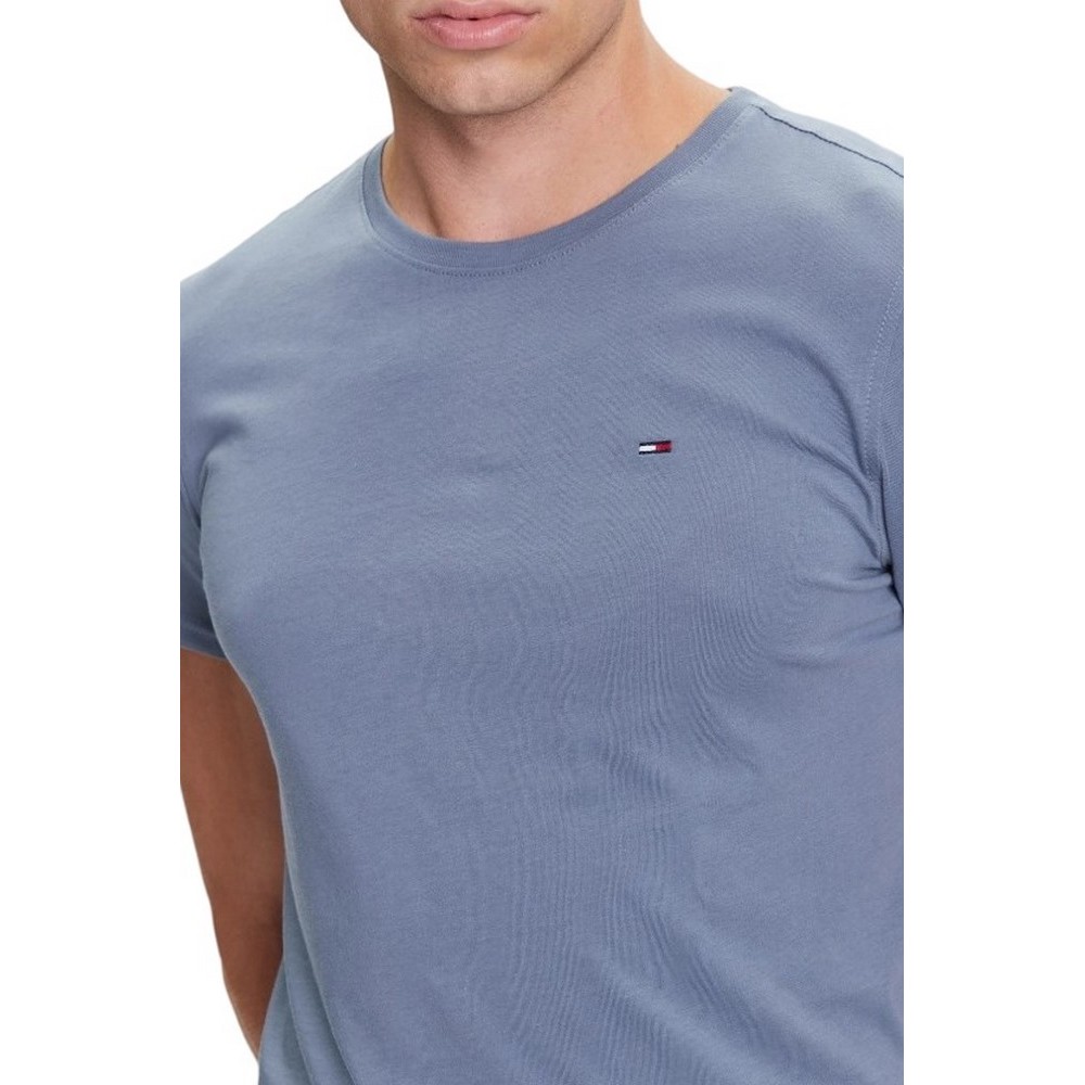 TOMMY JEANS XSLIM JERSEY TEE T-SHIRT ΜΠΛΟΥΖΑ ΑΝΔΡΙΚΗ CIEL