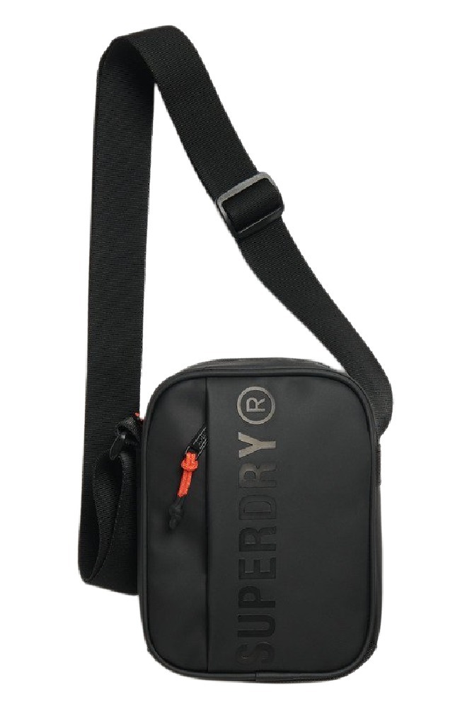 SUPERDRY D1 SDNA TARP CROSS BODY BAG ΤΣΑΝΤΑ ΓΥΝΑΙΚΕΙΑ BLACK