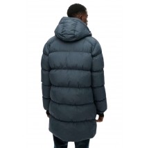 SUPERDRY D2 SDSW HOODED SPORTS PUFFER MID JKT ΜΠΟΥΦΑΝ ΑΝΔΡΙΚΟ PETROL