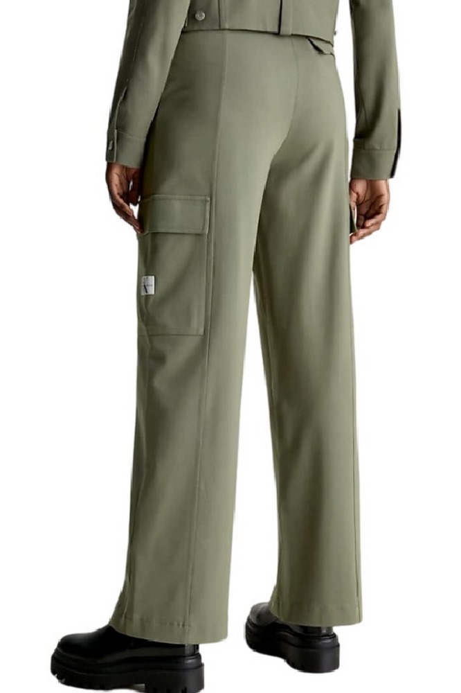 CALVIN KLEIN JEANS HIGH RISE MILANO UTILITY PANTS ΠΑΝΤΕΛΟΝΙ ΓΥΝΑΙΚΕΙΟ OLIVE