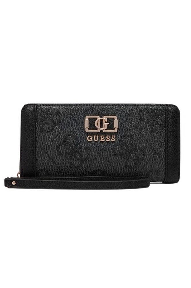 GUESS KARNILLA LOGO SLG LRG ZIP ARND ΠΟΡΤΟΦΟΛΙ ΓΥΝΑΙΚΕΙΟ GREY