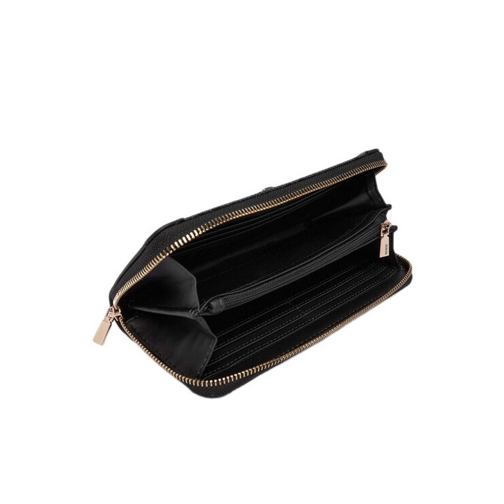 GUESS KARNILLA LOGO SLG LRG ZIP ARND ΠΟΡΤΟΦΟΛΙ ΓΥΝΑΙΚΕΙΟ GREY