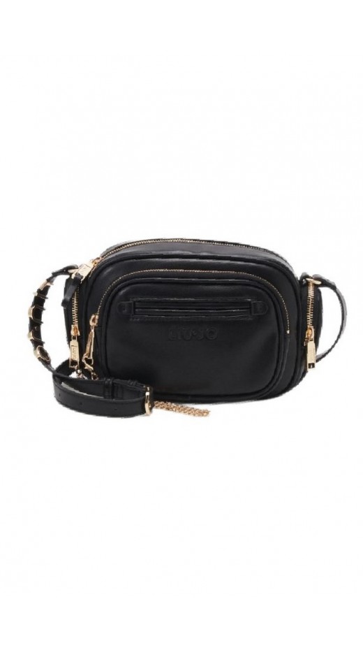LIU JO ECS M CAMERA CASE BAG AF4111E0039 ΤΣΑΝΤΑ ΓΥΝΑΙΚΕΙΑ BLACK