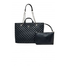 GUESS GIULLY II LARGE 2 IN 1 TOTE ΤΣΑΝΤΑ ΓΥΝΑΙΚΕΙΑ BLACK