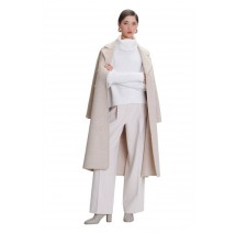 ALE BLOUSE KNIT HIGH NECK 8P22004 ΜΠΛΟΥΖΑ ΠΛΕΚΤΗ ΓΥΝΑΙΚΕΙΑ WHITE