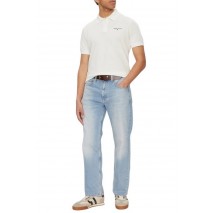TOMMY JEANS REG LINEAR POLO EXT ΜΠΛΟΥΖΑ ΑΝΔΡΙΚΗ ECRU