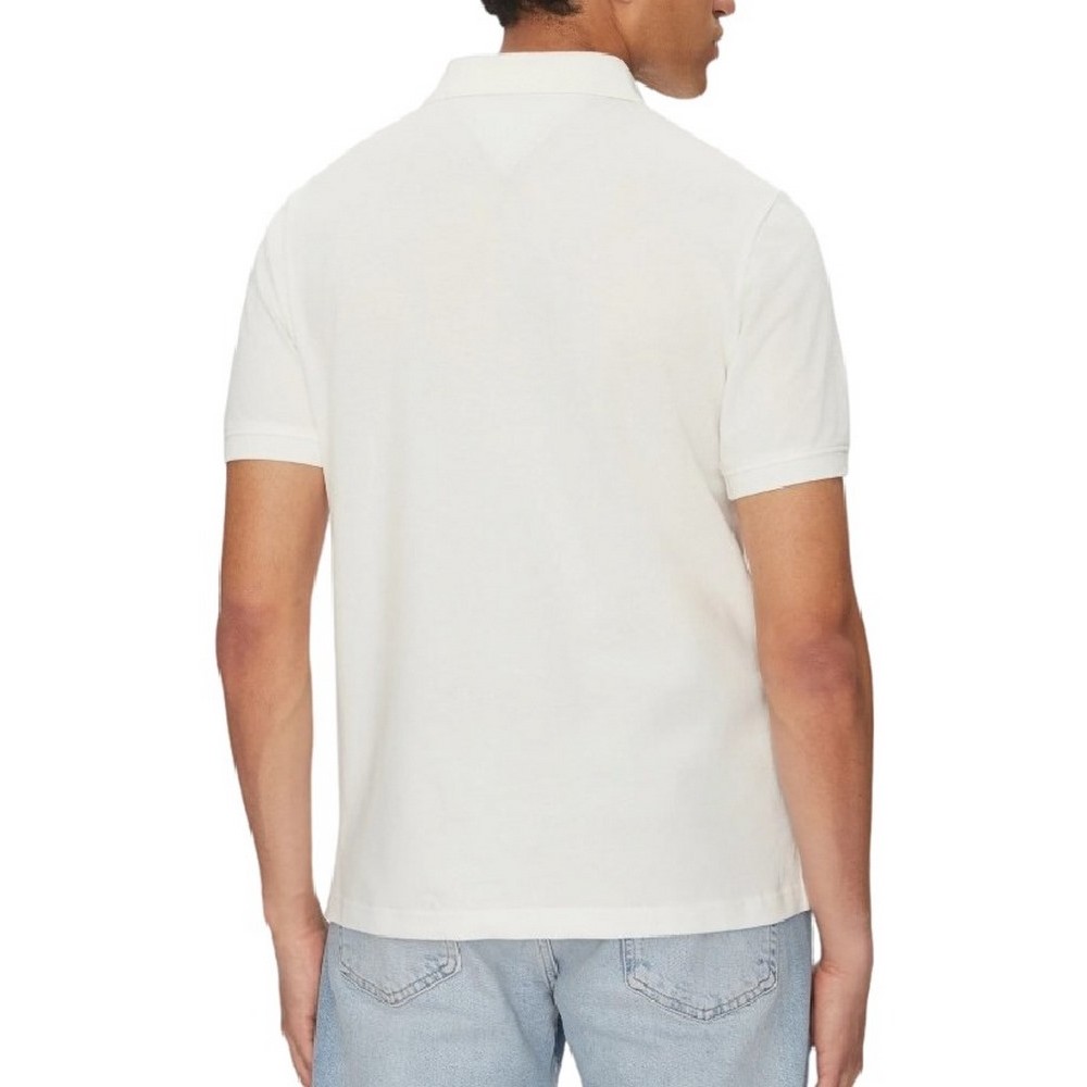 TOMMY JEANS REG LINEAR POLO EXT ΜΠΛΟΥΖΑ ΑΝΔΡΙΚΗ ECRU