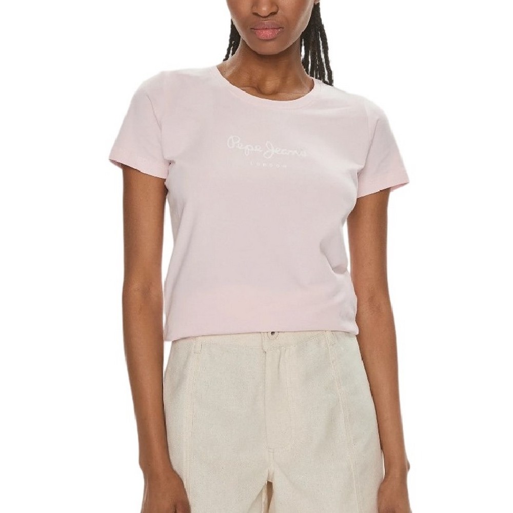 PEPE JEANS LONDON DROP 2 NEW VIRGINIA T-SHIRT ΜΠΛΟΥΖΑ ΓΥΝΑΙΚΕΙΑ PINK