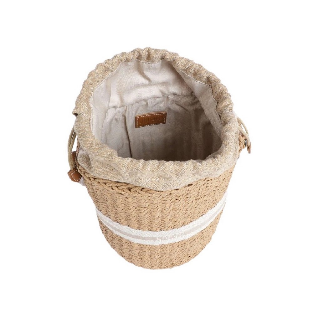 LIU JO SUMMER BUCKET BAG AA6218A0005 ΤΣΑΝΤΑ ΓΥΝΑΙΚΕΙΑ BEIGE