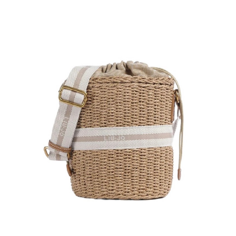 LIU JO SUMMER BUCKET BAG AA6218A0005 ΤΣΑΝΤΑ ΓΥΝΑΙΚΕΙΑ BEIGE