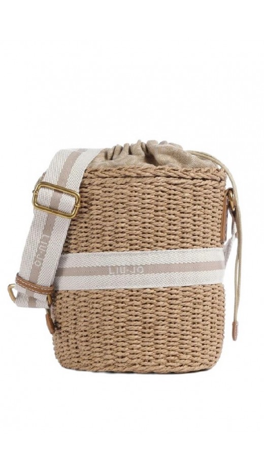 LIU JO SUMMER BUCKET BAG AA6218A0005 ΤΣΑΝΤΑ ΓΥΝΑΙΚΕΙΑ BEIGE