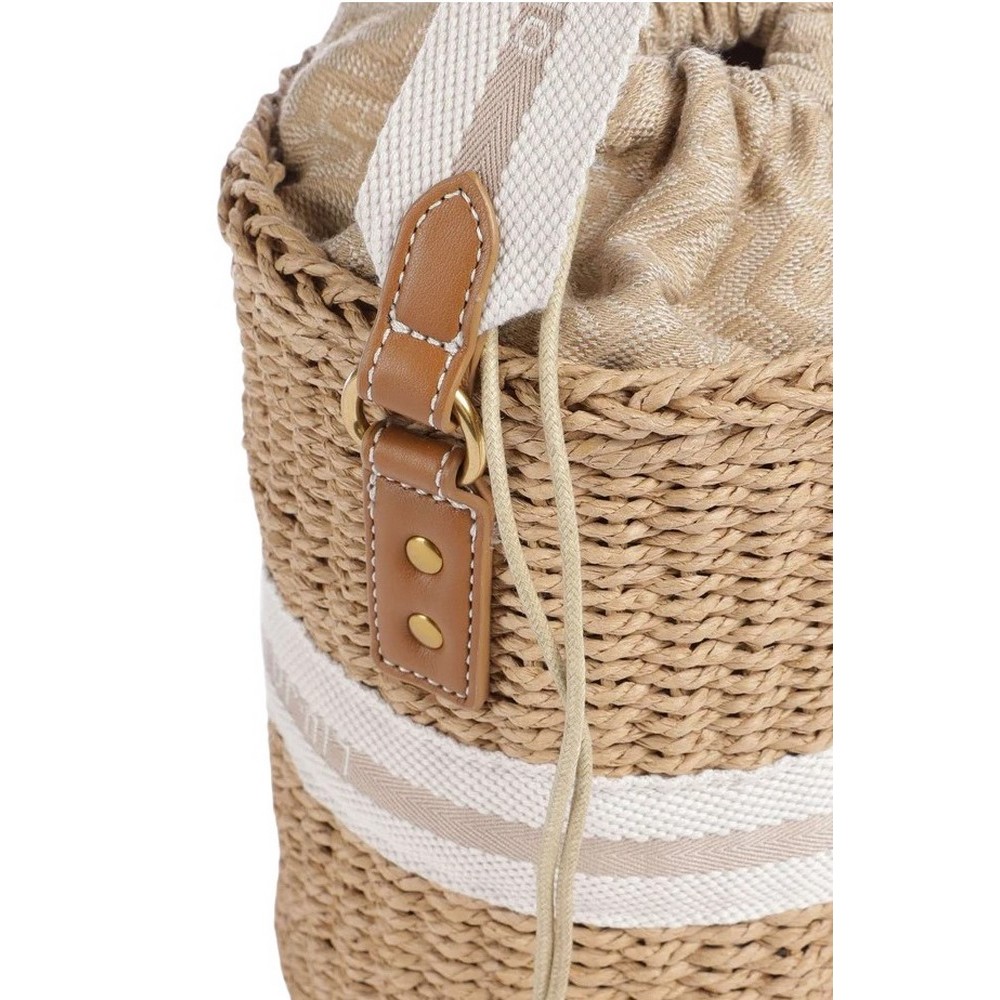 LIU JO SUMMER BUCKET BAG AA6218A0005 ΤΣΑΝΤΑ ΓΥΝΑΙΚΕΙΑ BEIGE