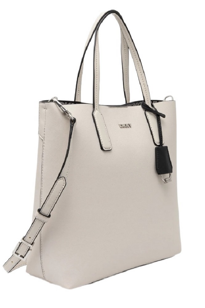 DKNY SAIGE TOTE HANDBAG R44AYI41 ΤΣΑΝΤΑ ΓΥΝΑΙΚΕΙΑ OFF WHITE